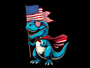 T Rex Dinosaur 4th of July T-shirt USA Flag 4th July shirt 94287016 1 Plus Size Shirts