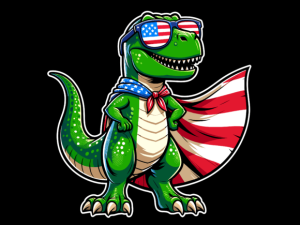 T Rex Dinosaur 4th of July T-shirt USA Flag 94288196 1 Plus Size Shirts