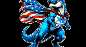 T Rex Dinosaur USA Flag 4th of July T-shirt 94025170 1 Plus Size Shirts