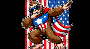 USA Flag Bigfoot Dabbing 4th of July T-shirt 93549674 2 Plus Size Shirts