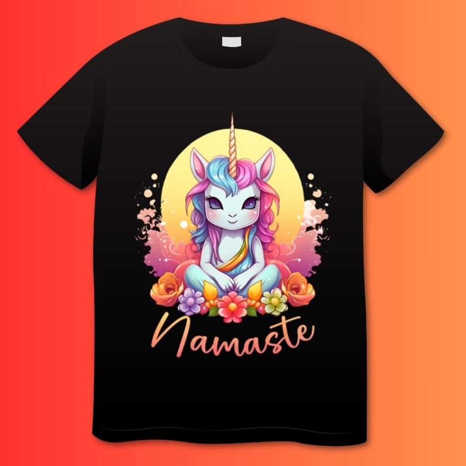 Unicorn Yoga Fantasy Art Plus Size Shirts