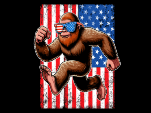 Usa Bigfoot Riding T Rex 4th of July T-shirt 93543848 2 Plus Size Shirts