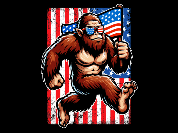 Usa Bigfoot Riding T Rex 4th of July T-shirt 93544256 2 Plus Size Shirts