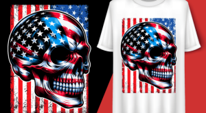 Usa Flag Vintage Skeleton 4th of July T-shirt 92779416 1 Plus Size Shirts