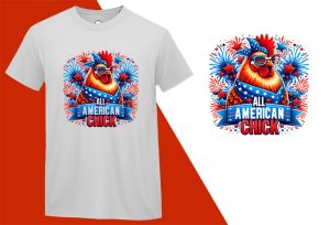 All American Chick USA 4th of July, Independence Day T-shirt, Fourth of july shirt, Freedom shirt, Patriotic Family Shirts, Independence shirt T-shirt Plus Size Shirts