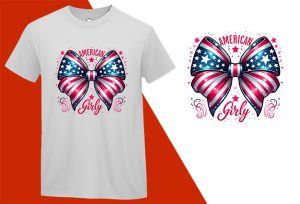 American Girly USA Flag 4th of July, Independence Day T-shirt, Fourth of july shirt, Freedom shirt, Patriotic Family Shirts, Independence shirt T-shirt Plus Size Shirts