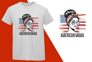 American Mama Patriotic 4th of July, Independence Day T-shirt, Fourth of july shirt, Freedom shirt, Patriotic Family Shirts, Independence shirt T-shirt Plus Size Shirts