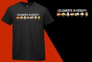 Celebrate Diversity Funny Cheese Lovers T shirt T-shirt Plus Size Shirts