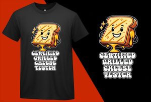 Certified Grilled Cheese Funny T shirt T-shirt Plus Size Shirts