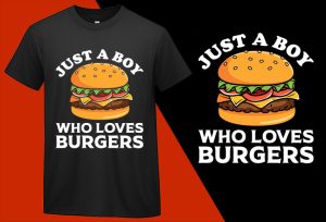 Cool Burger Gift Burger Boy, Funny T-shirts for Men Women Kids T-shirt Plus Size Shirts