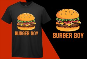 Cool Burger Gift For Boys, Funny T-shirts for Men Women Kids T-shirt Plus Size Shirts