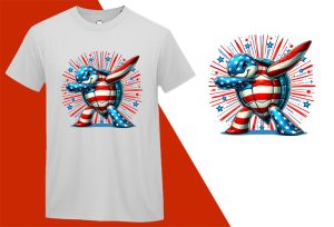 Dabbing Patriotic Turtle USA 4th July, Independence Day T-shirt, Fourth of july shirt, Freedom shirt, Patriotic Family Shirts, Independence shirt T-shirt Plus Size Shirts