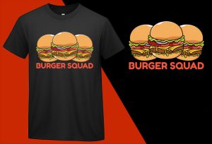 Funny Burger Squad Cheeseburger Lover, Funny T-shirts for Men Women Kids T-shirt Plus Size Shirts