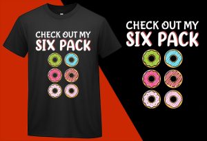 Funny Donut Gym Six Pack T shirt T-shirt Plus Size Shirts