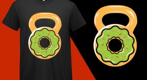 Funny Doughnut Fitness Joke T shirt T-shirt Plus Size Shirts