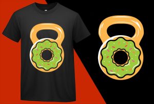 Funny Doughnut Fitness Joke T shirt T-shirt Plus Size Shirts
