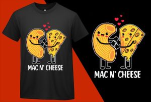 Funny Mac N’ Cheese Love T shirt T-shirt Plus Size Shirts