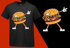 Hamburger Dabbing Cheeseburger Lover, Funny T-shirts for Men Women Kids T-shirt Plus Size Shirts