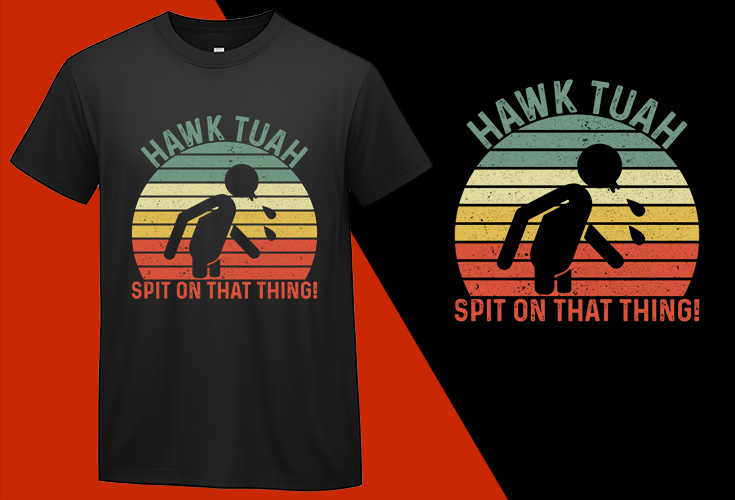 Hawk Tuah Girl Merch 24 Spit on That Thang Black Color Tee (1) T-shirt Plus Size Shirts