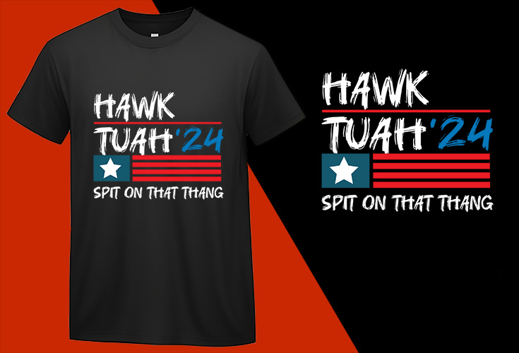 Hawk Tuah Girl Merch 24 Spit on That Thang Black Color Tee (15) T-shirt Plus Size Shirts