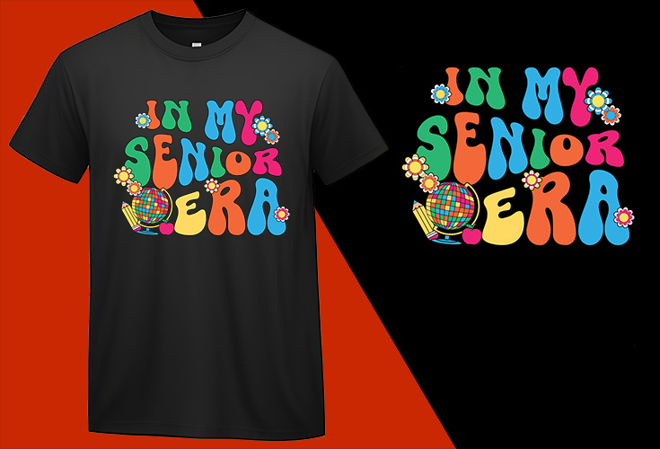 In My Senior Era, Back To School T shirt, School T-shirt, School Tee, Back To School Gift, Gift For Teacher, Gift For Student, Kindergarten Teacher, Back to School shirt Plus Size Shirts