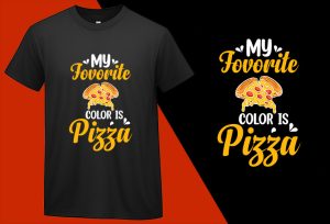 My fovorite color is Pizza, Funny Pizza Food Lovers T shirt T-shirt Plus Size Shirts