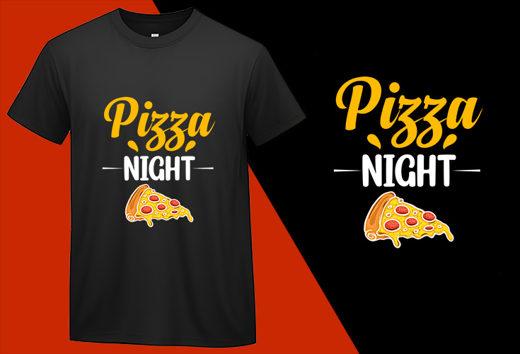 Pizza Night, Funny Pizza Food Lovers T shirt T-shirt Plus Size Shirts