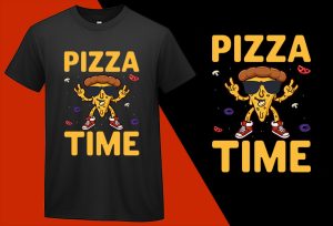Pizza time, Funny Pizza Food Lovers T shirt T-shirt Plus Size Shirts