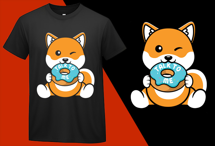 Shiba Inu Talk To Me Kawaii T shirt T-shirt Plus Size Shirts