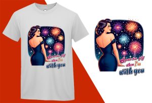 Sparks Fly with You This Summer, Pin-up Girl Retro Funny T-shirt, Sarcastic Humor T shirt Tee T-shirt Plus Size Shirts