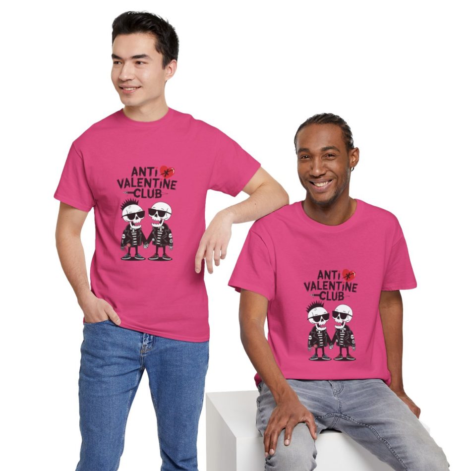 Antivalentine club skeletons, Valentines Day T-shirt
