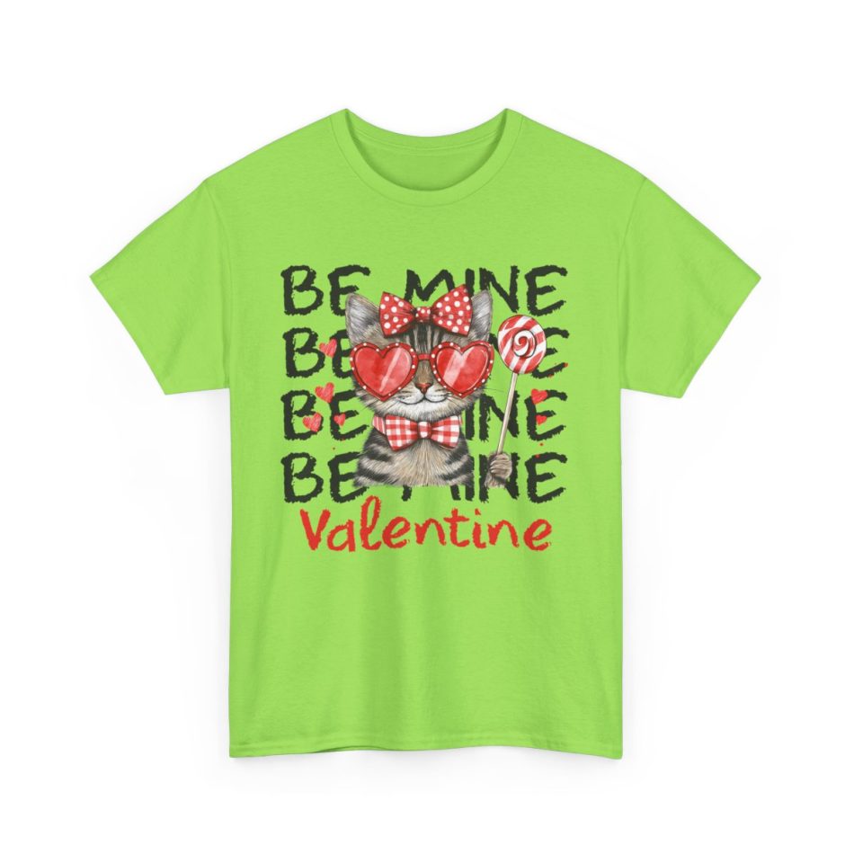 Cute Valentine Cat Be Mine Valentine, Plus Size T-shirt