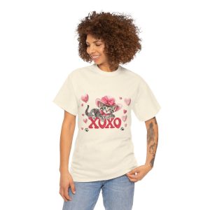 Cute Valentine Cat XOXO, Plus Size T-shirt