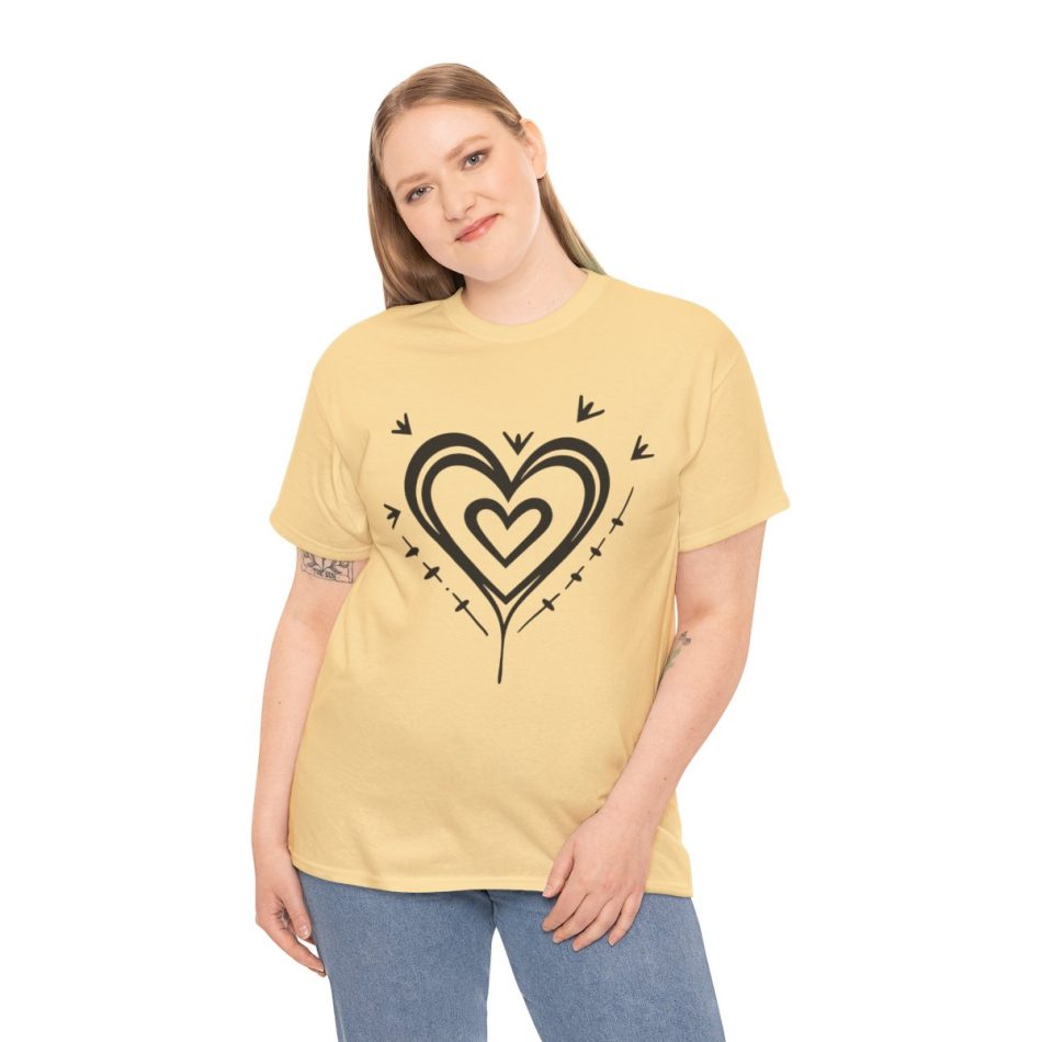 Doodle Cute Heart, Valentines Day T-shirt Doodle Cute Heart, Valentines Day T-shirt