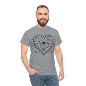 Doodle Heart Love Cute, Valentines Day T-shirt