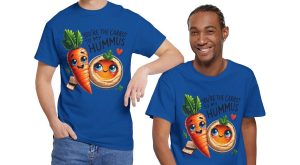 Funny Food Pun Valentines Day T-shirt, Carrot to My Hummus