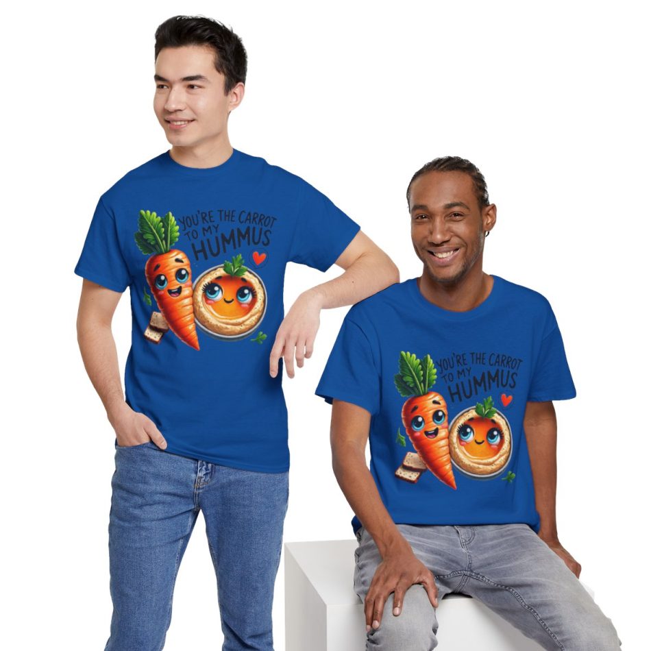 Funny Food Pun Valentines Day T-shirt, Carrot to My Hummus