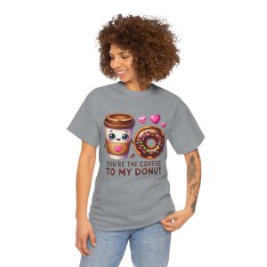 Funny Food Pun Valentines Day T-shirt, Coffee to My Donut