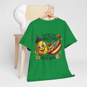 Funny Food Pun Valentines Day T-shirt, Mustard to My Hotdog