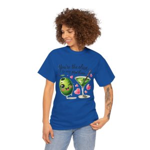 Funny Food Pun Valentines Day T-shirt, Olive to My Martini