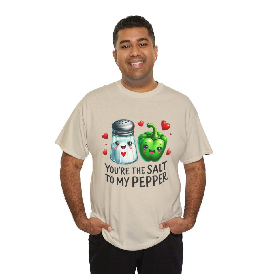 Funny Food Pun Valentines Day T-shirt, Salt to My Pepper