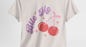 Funny Valentines Day T-shirt, Bite Me Valentine, Plus Size Graphic Tee For Men Women
