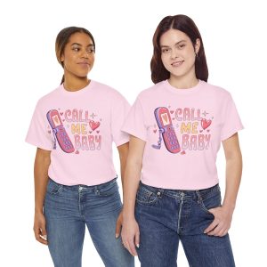 Funny Valentines Day T-shirt, Call My Baby, Plus Size Graphic Tee For Men Women