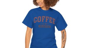 Funny Valentines Day T-shirt, Coffee is My Valentine, Plus Size Graphic Tee For Men Women