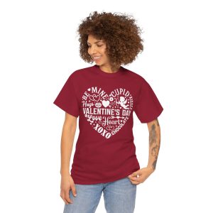 Funny Valentines Day T-shirt, Happy Valentines Day Heart Love, Plus Size Graphic Tee For Men Women