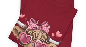Funny Valentines Day T-shirt, Heifer cow Valentine, Plus Size Graphic Tee For Men Women