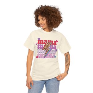 Funny Valentines Day T-shirt, Love Mama Leopard Energy, Plus Size Graphic Tee For Men Women