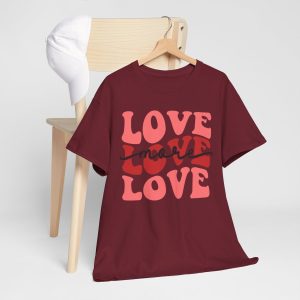 Funny Valentines Day T-shirt, Love More, Plus Size Graphic Tee For Men Women