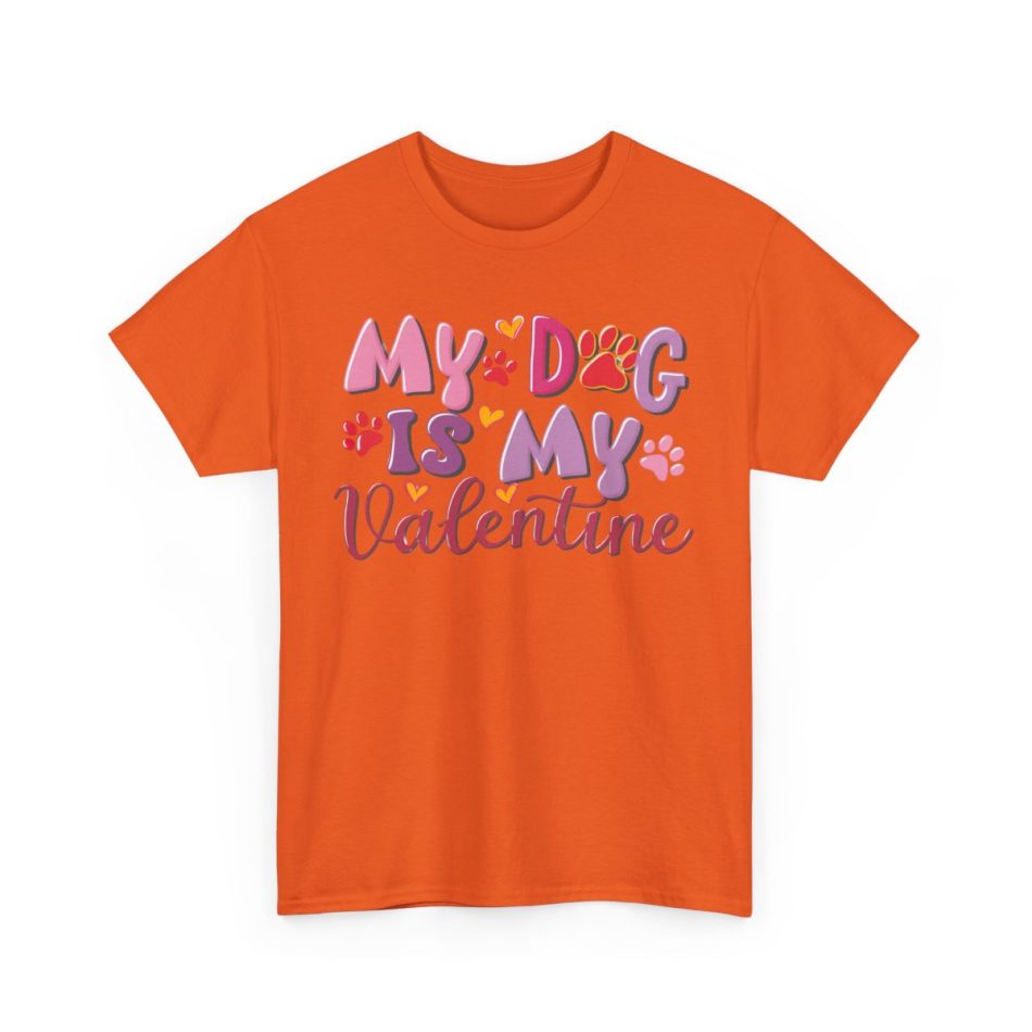 Funny Valentines Day T-shirt, My Dog Paw My Valentine, Plus Size Graphic Tee For Men Women