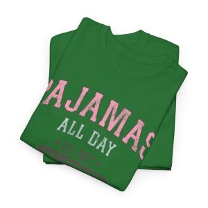 Funny Valentines Day T-shirt, Pajanas All Day My Valentine, Plus Size Graphic Tee For Men Women